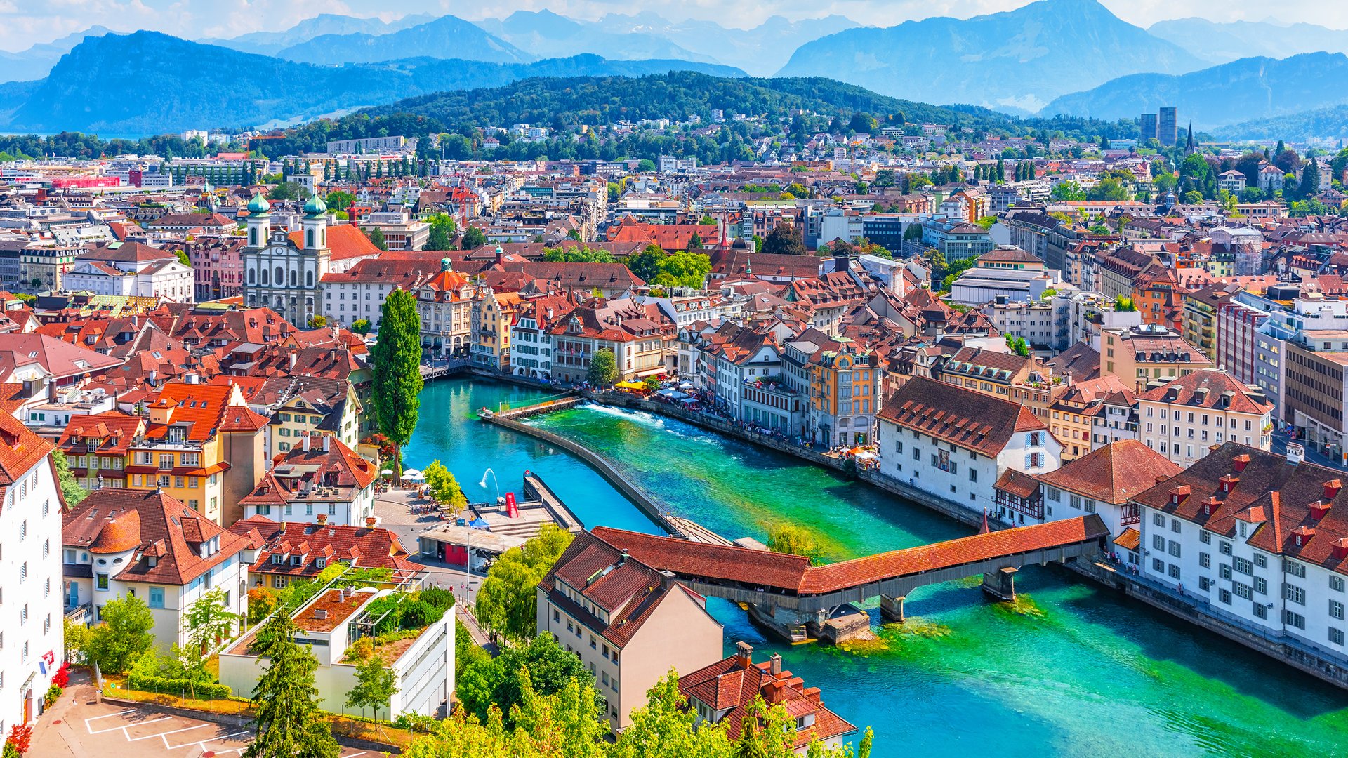 Stroll through old town, Lucerne on your luxury Switzerland vacation.
